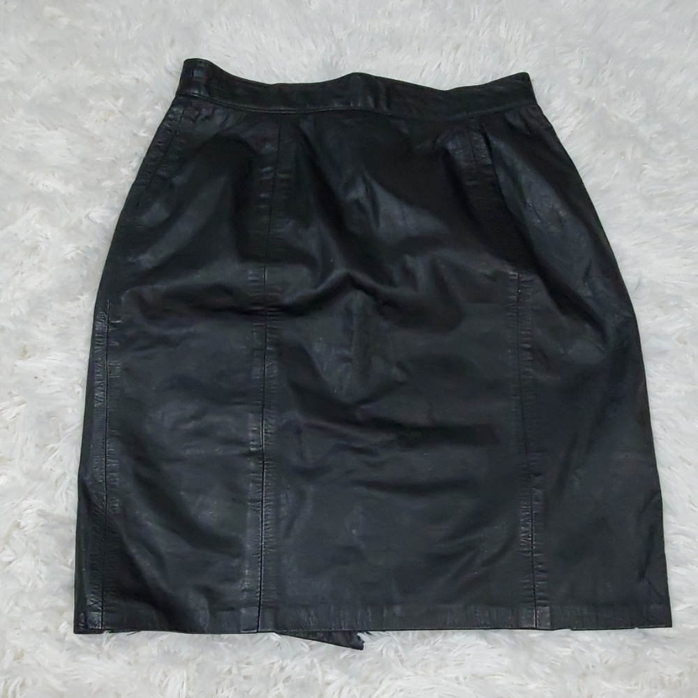 3x20 G-III Leather VTG high waisted black skirt - Picture 1 of 8